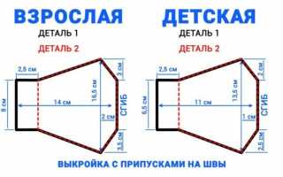 Как самостоятельно пошить маску из ткани от коронавируса